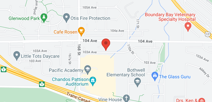 map of 16951 103A AVENUE